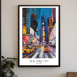 Energetic New York City Vibes: Urban or Cityscape Poster PosterGoat
