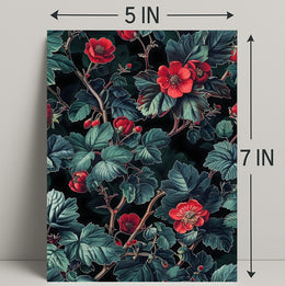 Floral Elegance Botanical Artwork: Artistic Poster
