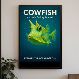 Cowfish NatureS Quirky Marvel Poster