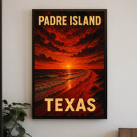 Padre Island Sunset Poster