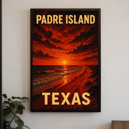 Padre Island Sunset Poster