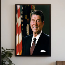 Presidential Study – Dwight D. Eisenhower at Cabinet Table Poster