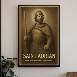 Saint Adrian Patron Of Soldiers And Poster