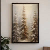 Winter Forest Serenity Poster