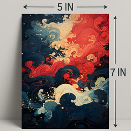 Abstract Waves Of Color Abstract Poster