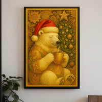 Polar Bear Christmas Poster