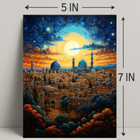 Enchanted Cityscape At Dusk Poster