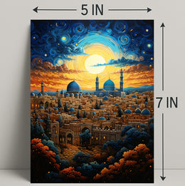 Enchanted Cityscape At Dusk Poster