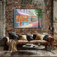 Charming Café Scene Poster