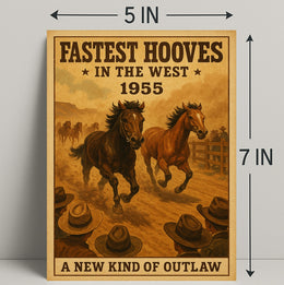 Western Horse Race Adventure Poster