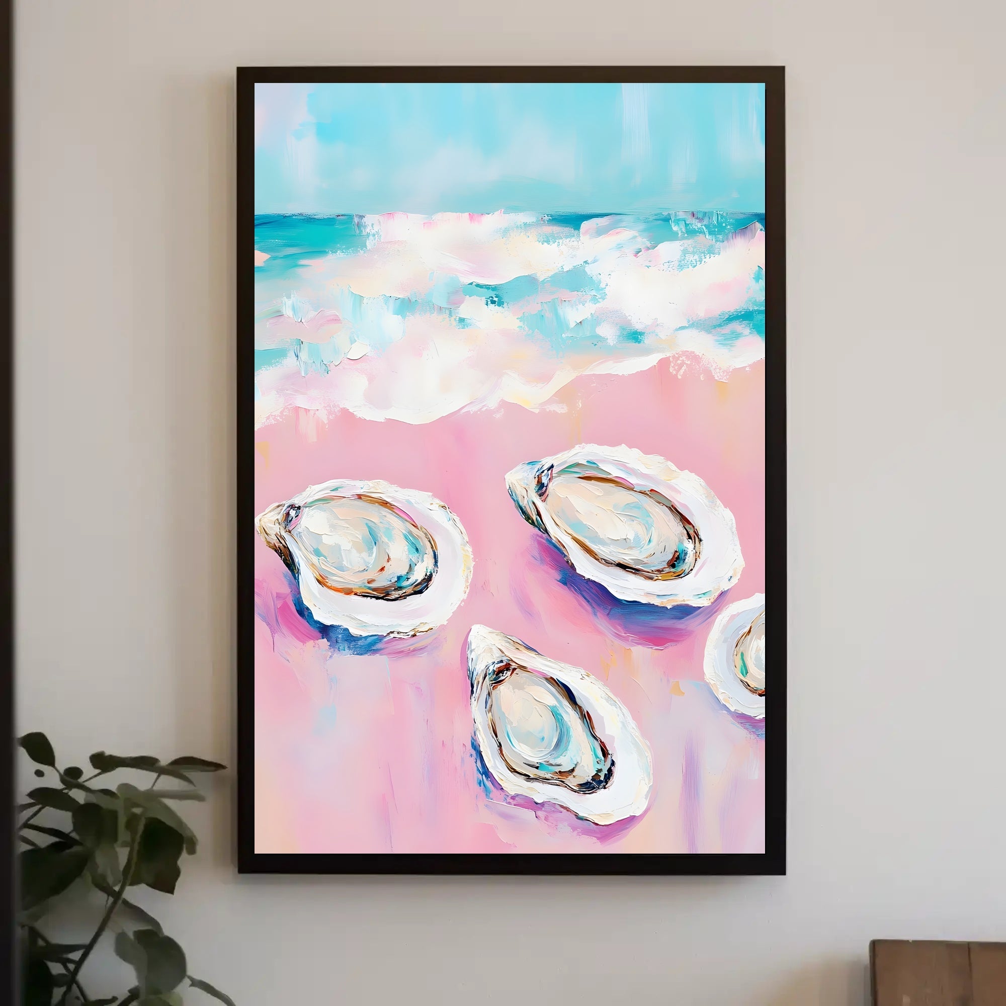 Oceanic Bliss Pastel Coastal Poster Wall Art