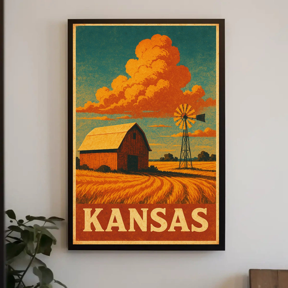 Kansas Countryside Charm Poster