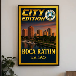 Boca Raton City Edition Poster