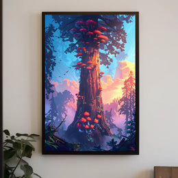 Enchanted Forest Tower Poster