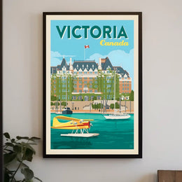 Victoria, Canada Travel Poster