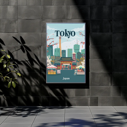 Tokyo Japan Vintage Poster