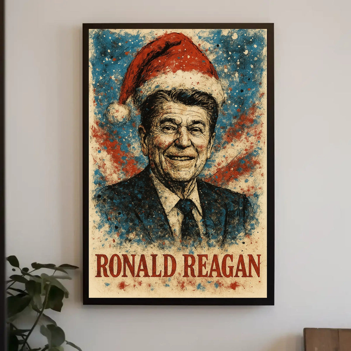 Ronald Reagan 40th President of the United States Christmas SeriesPoster