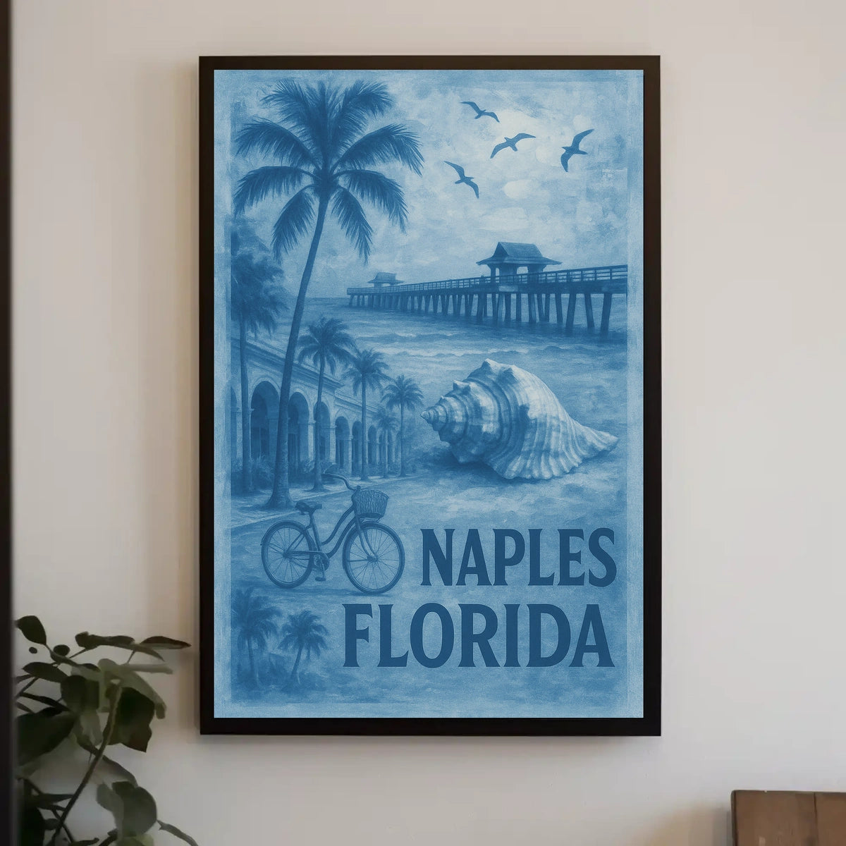 Naples Florida Coastal Serenity Poster For Home Decor