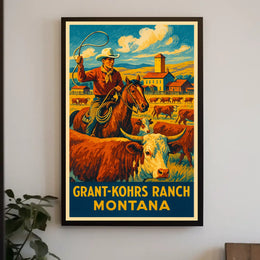 Grant-Kohrs Ranch Montana Poster