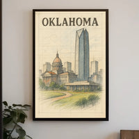 Oklahoma Cityscape Poster