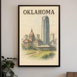 Oklahoma Cityscape Poster