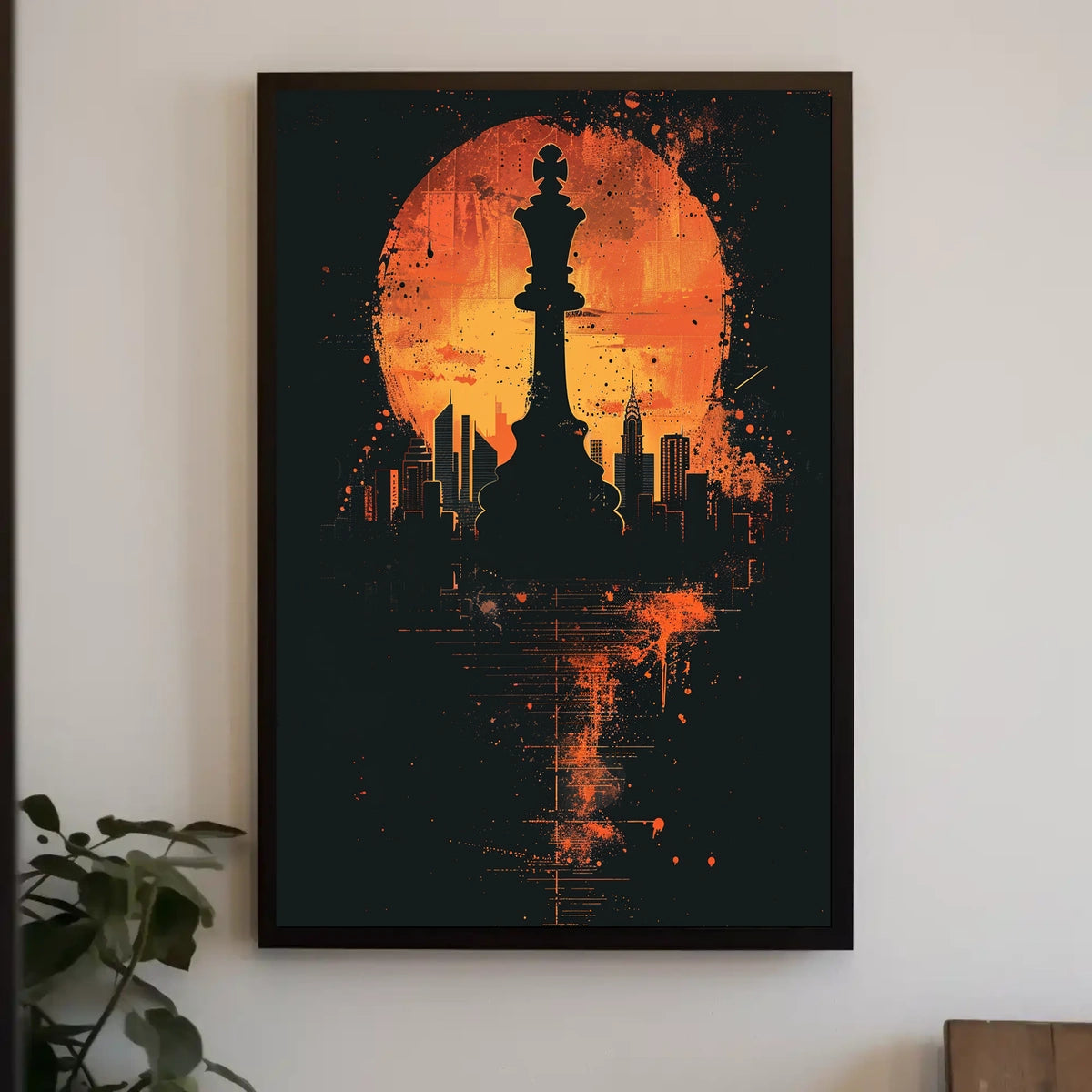 Chess Cityscape Poster