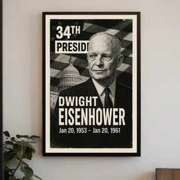 Eisenhower Presidential Portrait: Historical or Presidential Poster