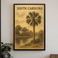 South Carolina Serenity Coastal Charm Decor Lovers Poster