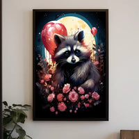 Moonlit Mischief Poster Moonlight Wall Art For Living Rooms