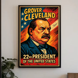 Grover Cleveland 22nd President Poster Heritage Decor