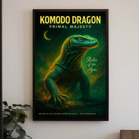 Komodo Dragon Primal Majesty Poster