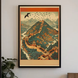 Majestic Great Wall: Enchanting Journey Through Time Poster