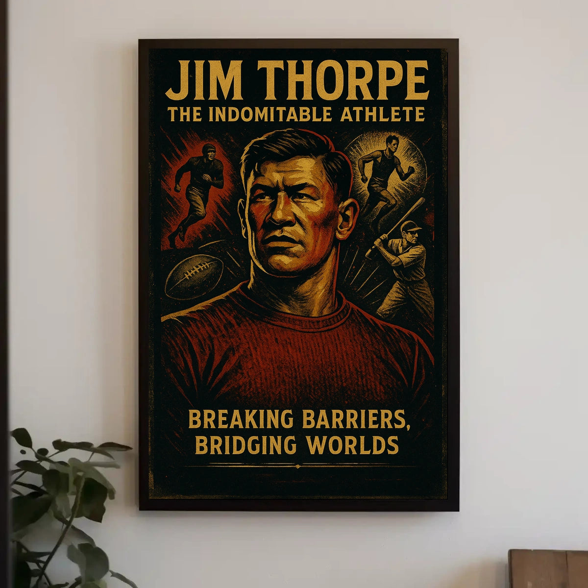 Jim Thorpe Legendary Athlete Poster