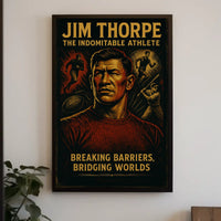 Jim Thorpe Legendary Athlete Poster