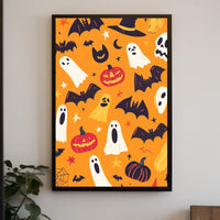 Halloween Theme Whimsical Festive Spooky Poster