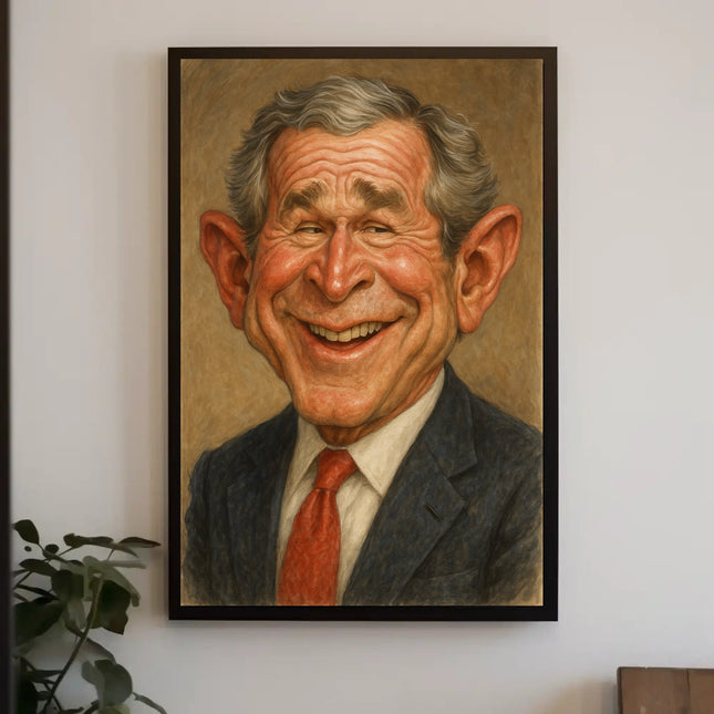George W. Bush Caricature Poster
