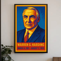 Warren G. Harding Presidential Term Poster