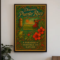 Discover Puerto Rico Vintage Poster Art PosterGoat