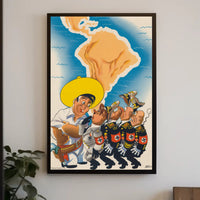 Latin America Confronts Axis Powers Poster PosterGoat