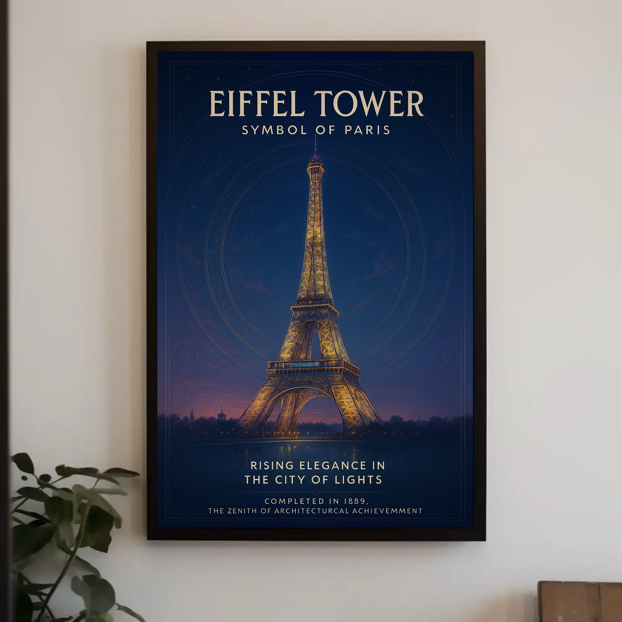 Eiffel Tower Paris Wall Art Print Decor PosterGoat