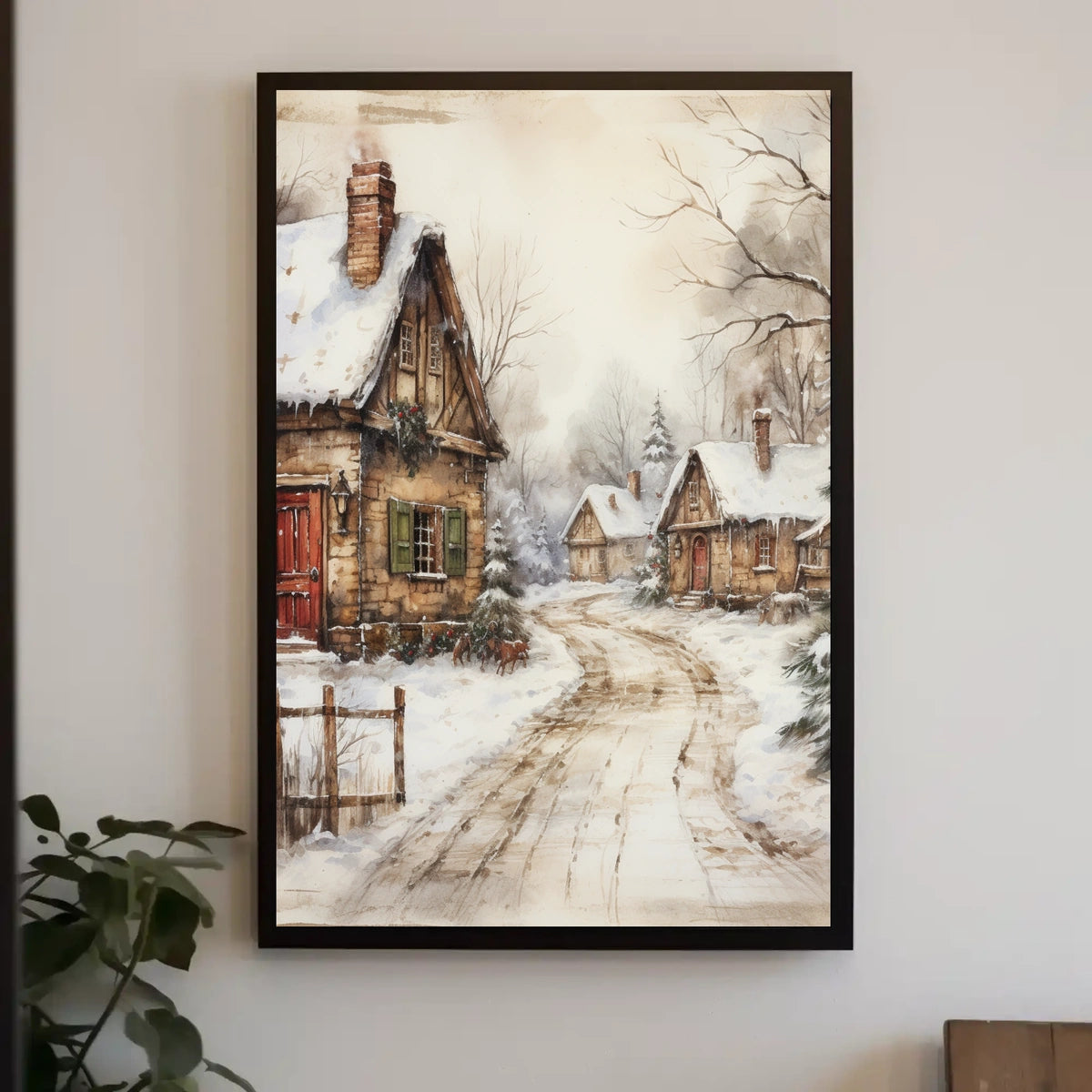 Winter Village Serenity Poster