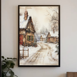 Winter Village Serenity Poster