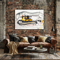 Bessie of NV Tugboat Abstract Artistic Poster