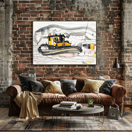 Bessie of NV Tugboat Abstract Artistic Poster