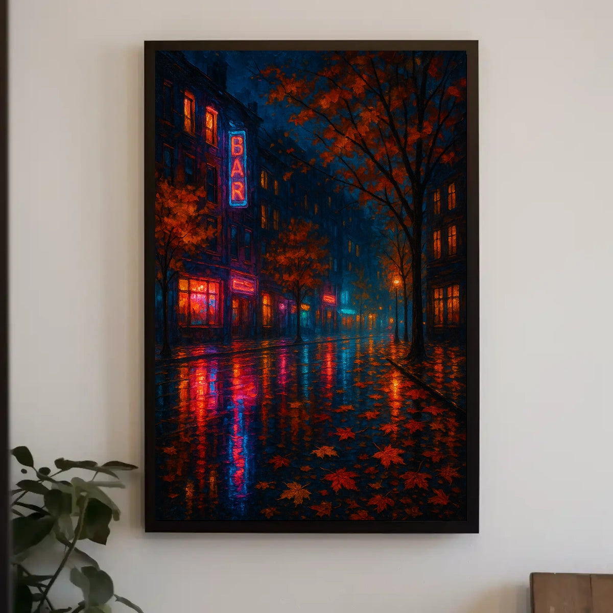 Autumn Night in the City Poster