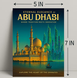 Abu Dhabi Elegance: Eternal Innovation Cityscape Travel Poster