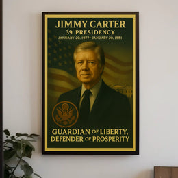 Jimmy Carter Presidential Portrait Political or Propaganda Poster