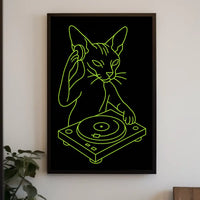 Dj Cat Vibes Poster