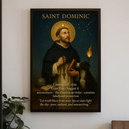 Saint Dominic Classic Vintage Religious Heritage Poster