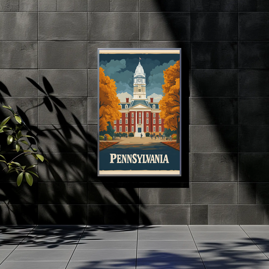 Pennsylvania Vintage Poster